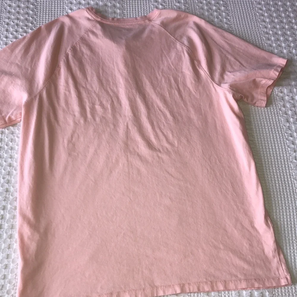Men’s peach colored three button Henley by Goodfellow and Co. size extra large